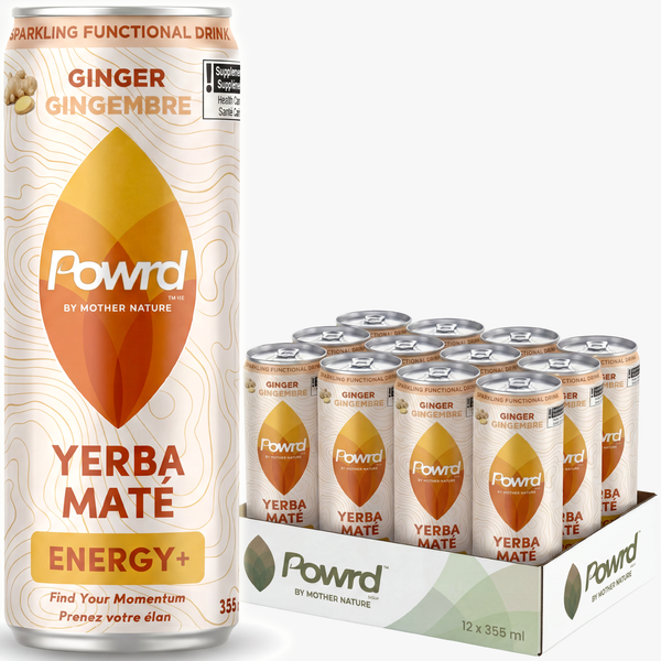 POWRD ENERGY+ (Ginger) – Yerba Maté Sparkling Functional Drink