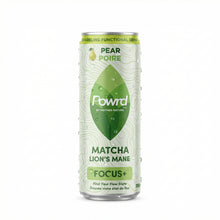 POWRD FOCUS+ (Pear) – Matcha & Lion’s Mane Sparkling Functional Drink