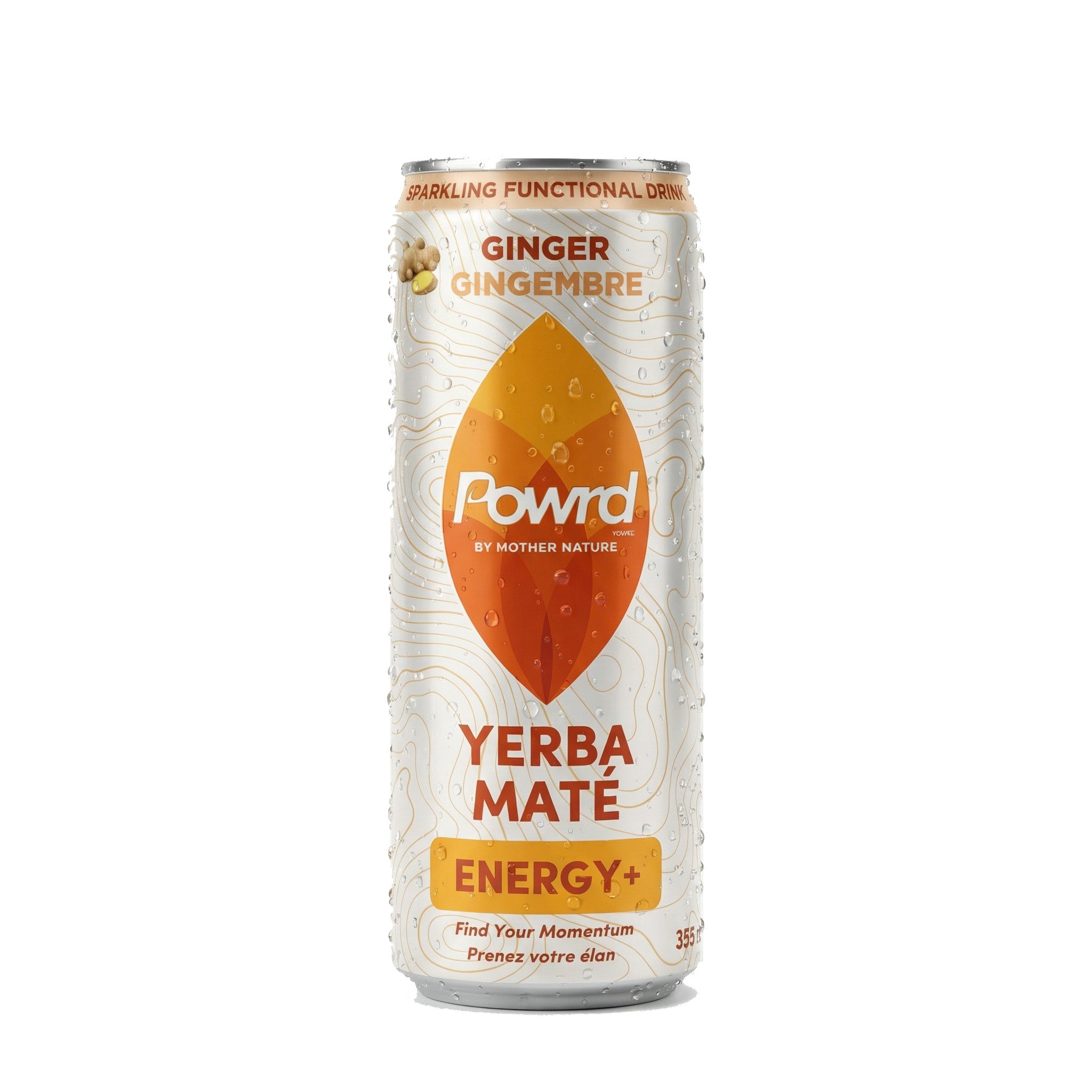 POWRD ENERGY+ (Ginger) – Yerba Maté Sparkling Functional Drink
