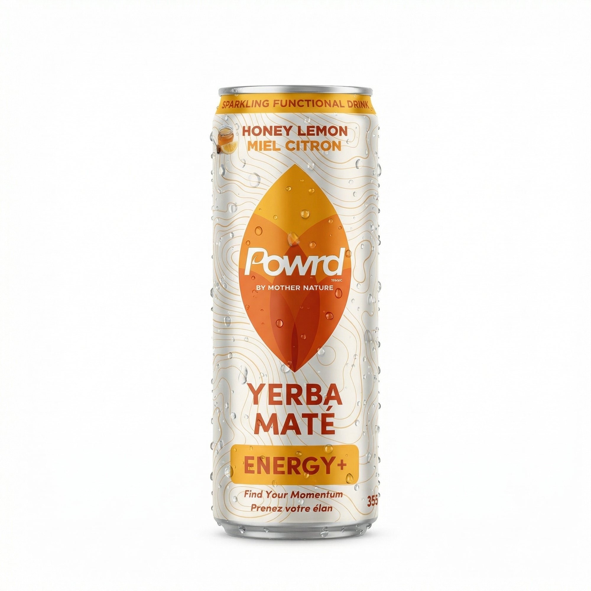 POWRD ENERGY+ (Honey Lemon) – Yerba Maté Sparkling Functional Drink