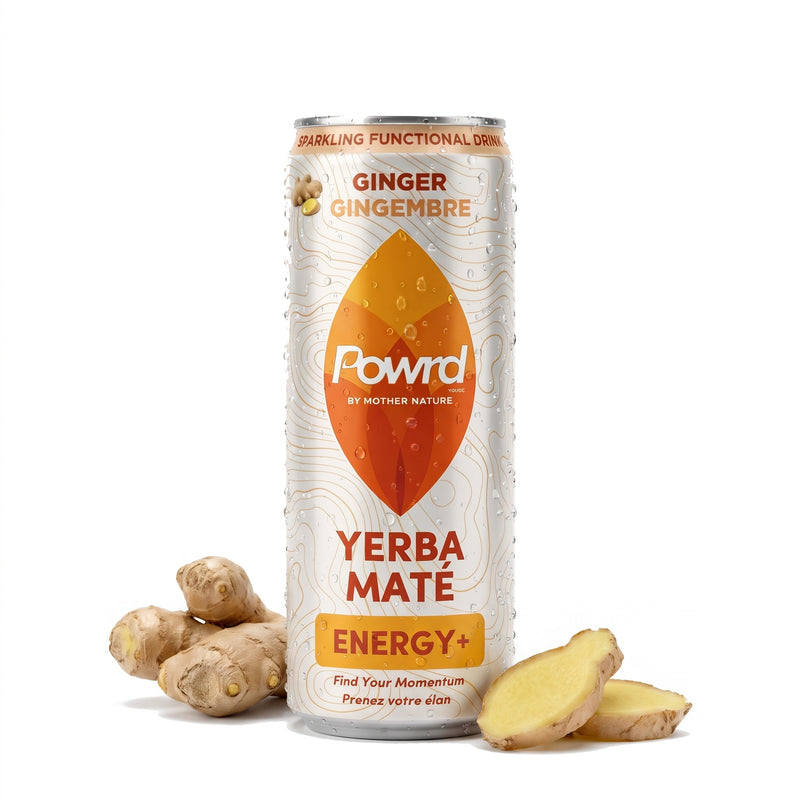 POWRD ENERGY+ (Ginger) – Yerba Maté Sparkling Functional Drink