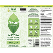 Matcha Lion's Mane  Pear Label 